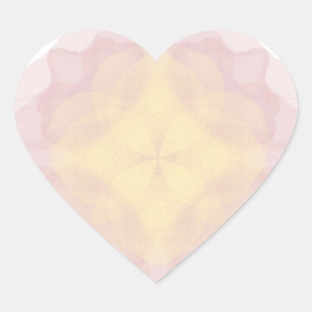 Adesivo Coração Sticker mandala (Frente)