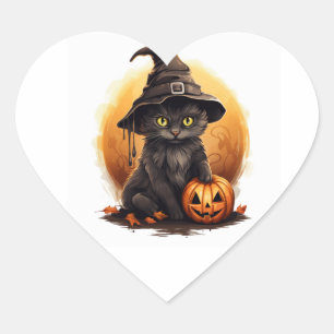 Adesivo Coração Stickers feliz GRG Festa de halloween