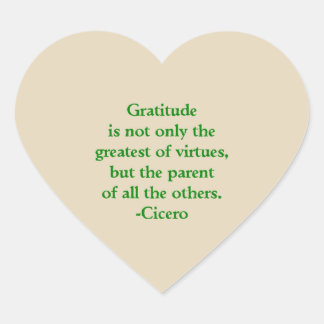 Adesivo Coração Stickers Gratitude