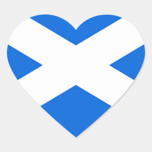 Adesivo Coração stkcnt Sinalizador escocês