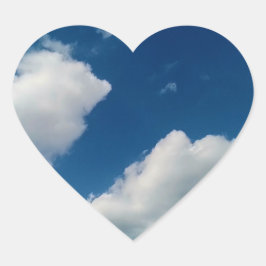 Adesivo Coração Suavidade das nuvens
