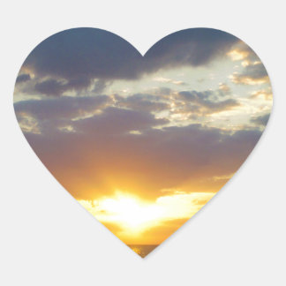 Adesivo Coração SunSet