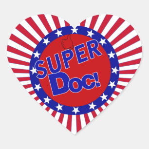 ADESIVO CORAÇÃO SUPER DOC - MÉDICO - MÉDICO