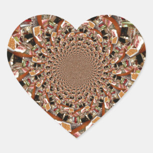 Adesivo Coração Sushi