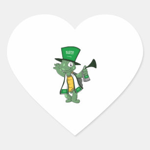 Adesivo Coração Tartaruga do Ventilador saudita