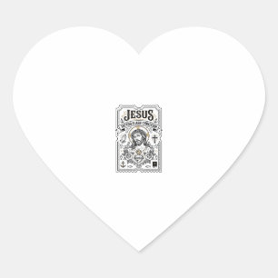 Adesivo Coração Tatuagem Jesus Flash Cristão Jesus Tatuagem Flash 