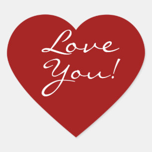 Adesivo Coração Te Amo Coração