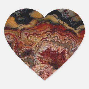 Adesivo Coração textura de pedra