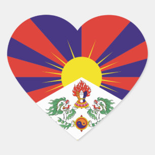 Adesivo Coração tibet