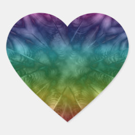 Adesivo Coração Tie-Dye Love Heart