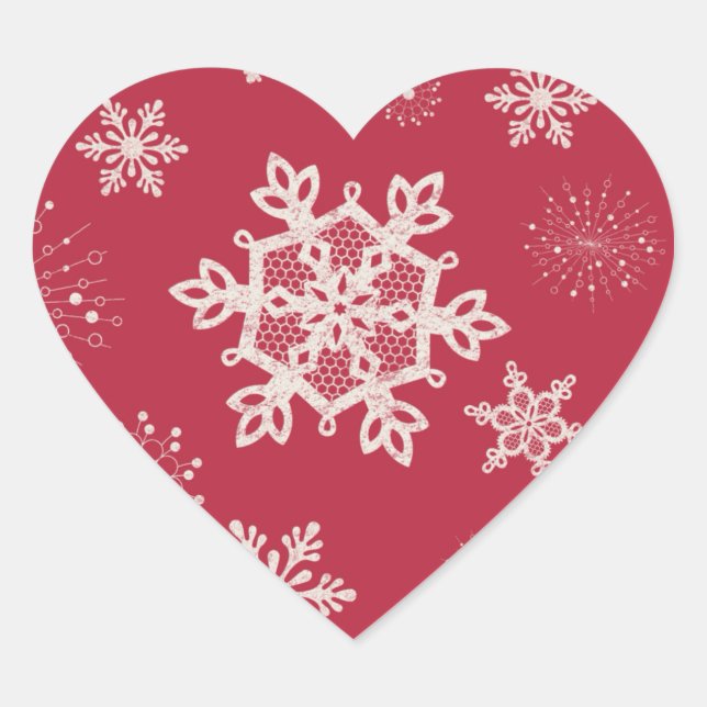 Adesivo Coração Tinsel Martzkin Vinheiros de Natal (Frente)