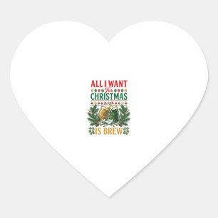 Adesivo Coração Todos Querem Copos de Cerveja Cerveja de Natal Pin
