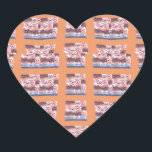 Adesivo Coração Trabalho de arte único e elegante com padrão cardí<br><div class="desc">Trabalho de arte único e elegante para todas as idades com padrões cardíacos Adiciona um toque de amor à sua coleção de artigos de papelaria com este Design com verificação de corações sentimentais. Seja um notebook, um cartão de saudação, ou adesivo, este design traz uma estética romântica e na moda...</div>