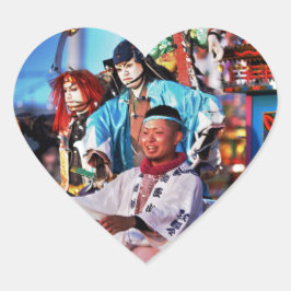 Adesivo Coração Tradição do Festival do Japão