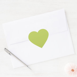 Adesivo Coração Trendy Soft Chartreuse Cute Heart Sticker
