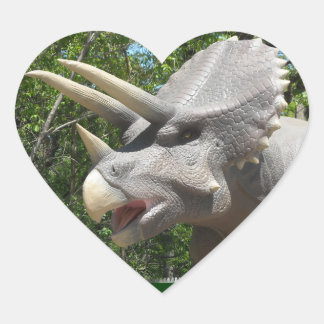 Adesivo Coração Tricerátops Dinossauros