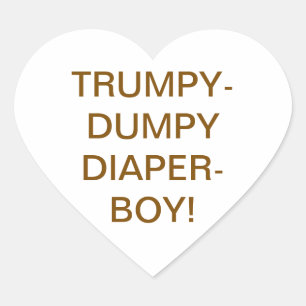 Adesivo Coração TRUMPY-DUMPY FRALDAS-MENINO Hankamer Artjunkhaus Y