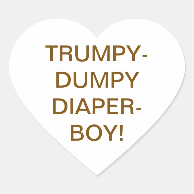Adesivo Coração TRUMPY-DUMPY FRALDAS-MENINO Hankamer Artjunkhaus Y (Frente)