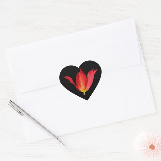 Adesivo Coração Tulip Heart Sticker (Envelope)