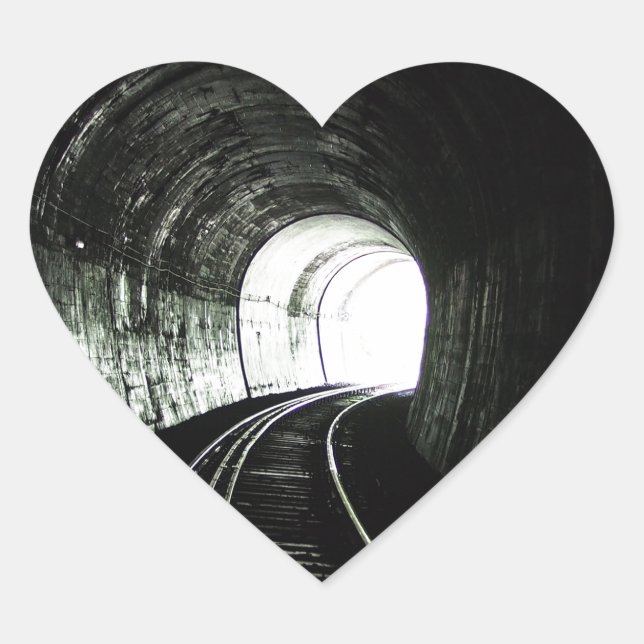 Adesivo Coração Túnel de locomotiva (Frente)