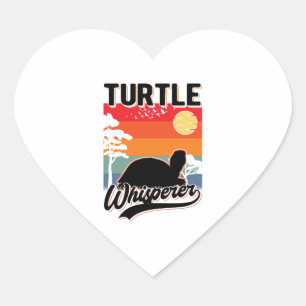 Adesivo Coração Turtle Whisperer Mini