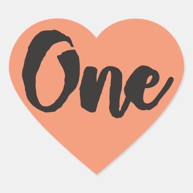 Adesivo Coração Um primeiro aniversario de arte Primeiro Aniversár (Frente)