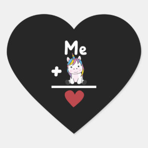 Adesivo Coração Unicorn Love Unicorn Hearn Unicorns Love