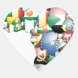 Adesivo Coração Unidade na Diversidade: Coleção de Sinalizadores d