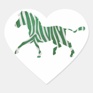 Adesivo Coração Vaca Castanho e Silhueta Branca