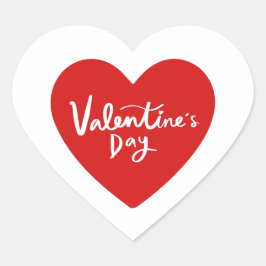Adesivo Coração Valentine's Day