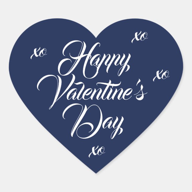 Adesivo Coração Valentine's Day Stickers by dalDesignNZ  (Frente)