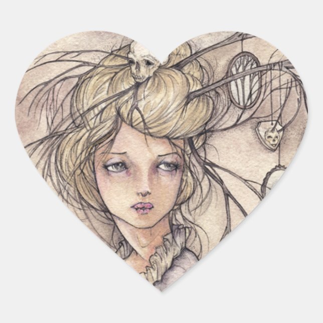 Adesivo Coração Vanitas Heart Sticker (Frente)