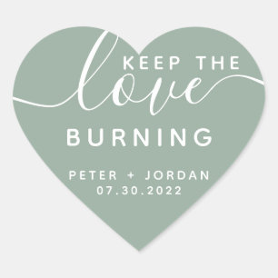 Adesivo Coração Velas de Coração