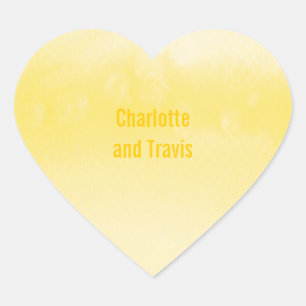 Adesivo Coração VELOCIDADOR: amarelo-impermeável ombre