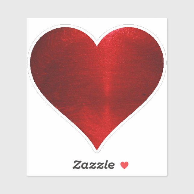 ADESIVO CORAÇÃO VERMELHA (Folha)