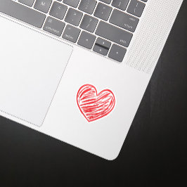 Adesivo Coração vermelho