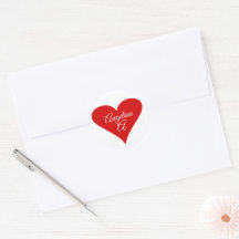 Coração Vermelho Amor Dia dos Namorados Nome & Mon