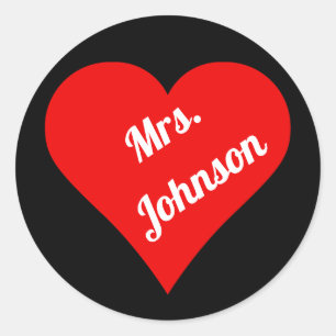 Adesivo Coração vermelho sobre fundo negro