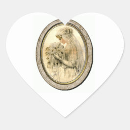 Adesivo Coração Vestido casamento vintage Vítioriano, Vestido Vest