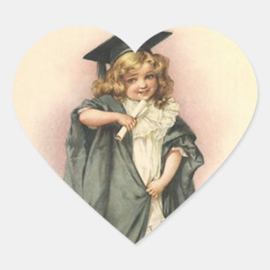 Adesivo Coração Victorian das bonecas dos rosas da graduação do