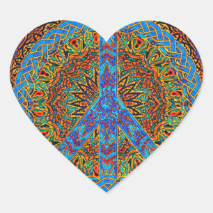 Adesivo Coração Vida pacífica