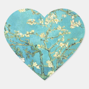 Adesivo Coração Vincent van Gogh Blossomong Almond Tree