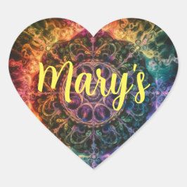 Adesivo Coração Vinheta