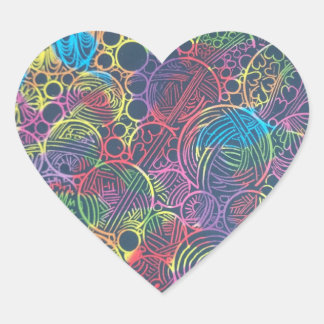 Adesivo Coração Vinheta