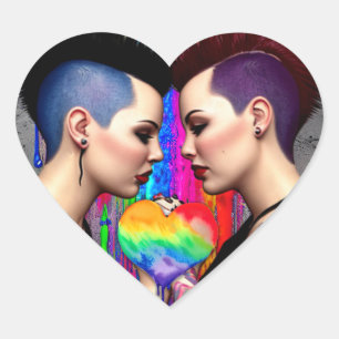 Adesivo Coração Vinheta