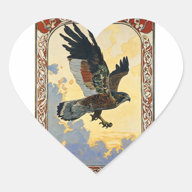 Adesivo Coração Vinheta (Frente)