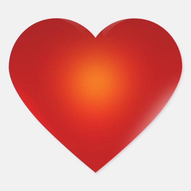 Adesivo Coração Vinheta cardíaca brilhante (Frente)