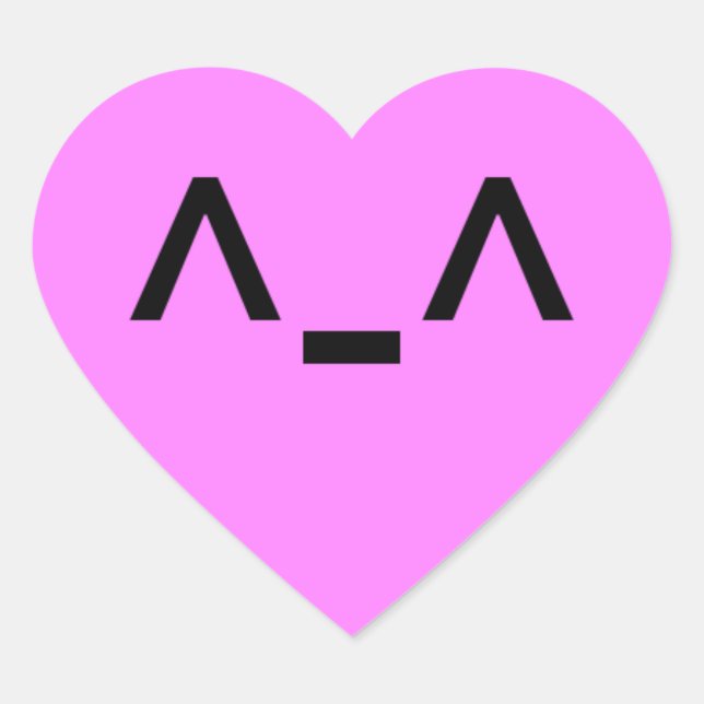 Adesivo Coração Vinheta de Coração Bonita (Frente)