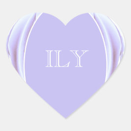 Adesivo Coração Vinheta de coração de Rosa metálico