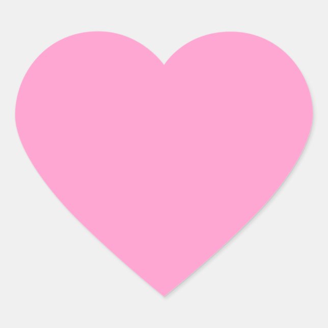 Adesivo Coração Vinheta de Coração Rosa Perfeita (Frente)